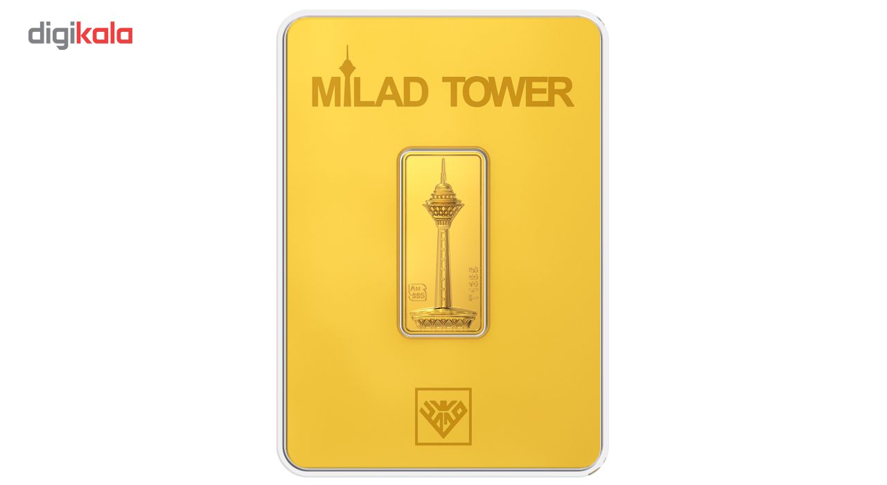 شمش طلا 24 عیار طلای محمد مدل برج میلاد G -  - 3
