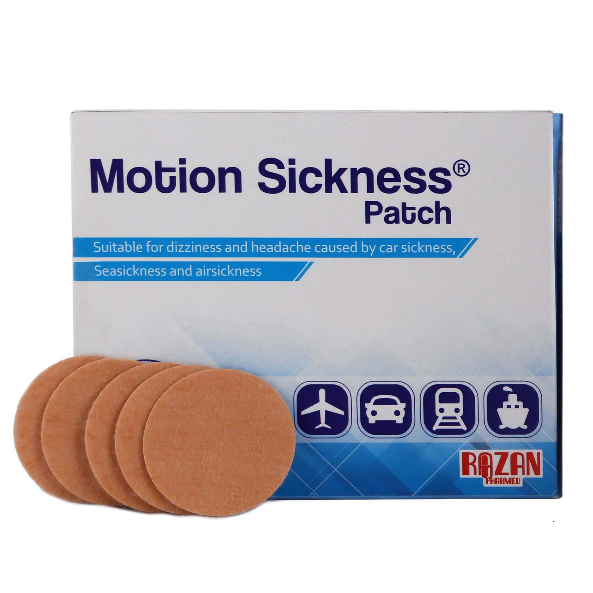 پچ ضد سرگیجه رازان فارمد مدل Motion Sickness Patch