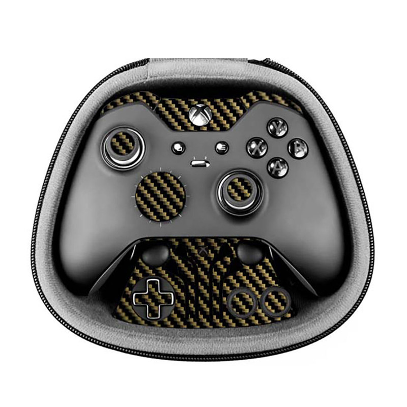 برچسب ماهوت مدل Brown Shine-carbon مناسب برای دسته کنترل بازی مایکروسافت Elite Xbox One controller