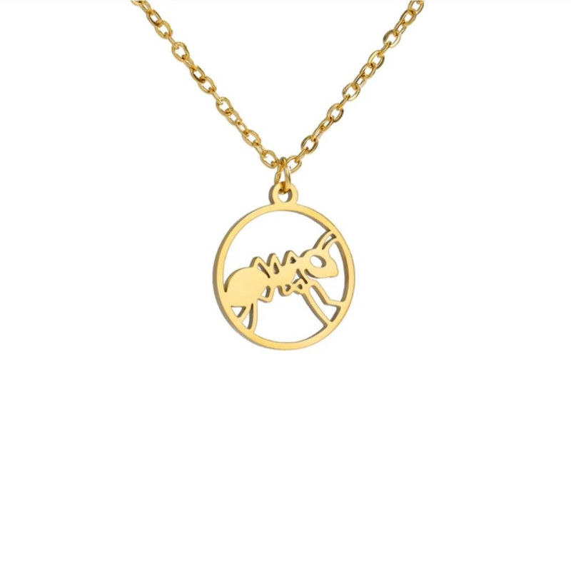 گردنبند طلا 18 عیار زنانه مدل مورچه ای