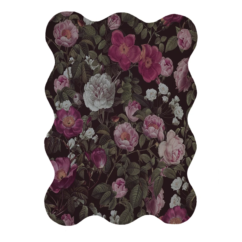 پادری مدل دالبر طرح گل کد 9335 سایز 80x110 سانتی متر 