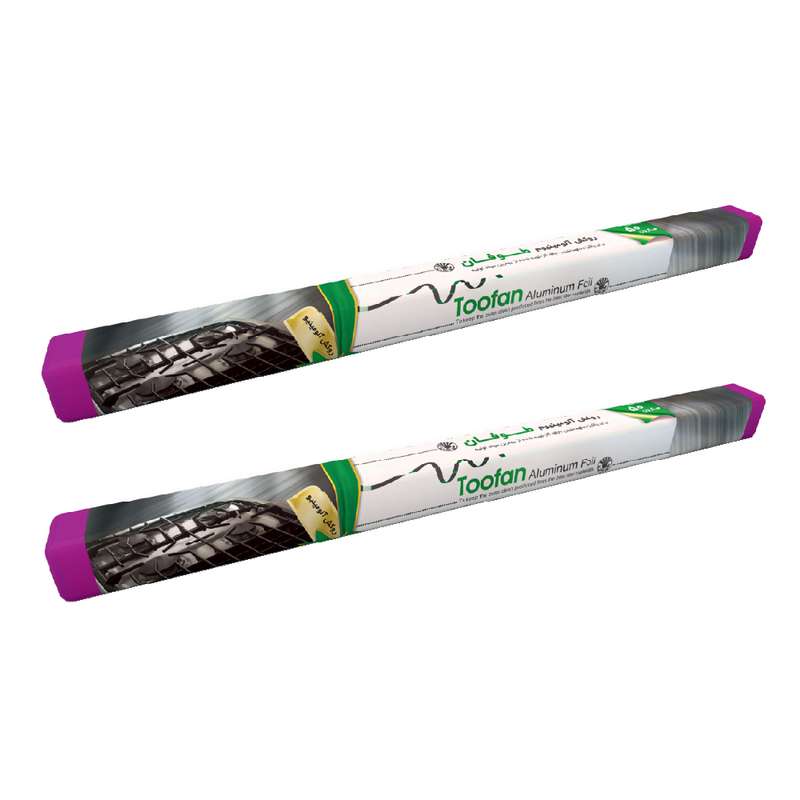 فویل آلومینیوم طوفان کدx-312طول 100سانتی متری مجموعه2عددی