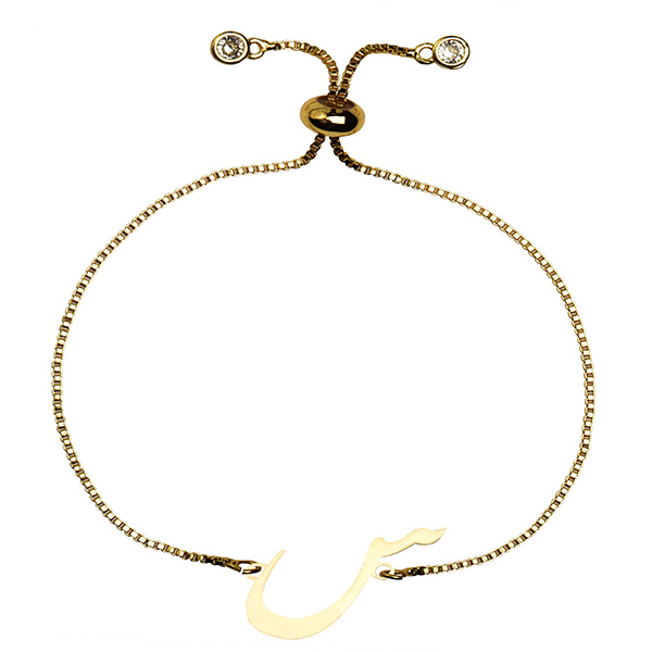 دستبند طلا 18 عیار دخترانه کرابو طرح س مدل Krd1518