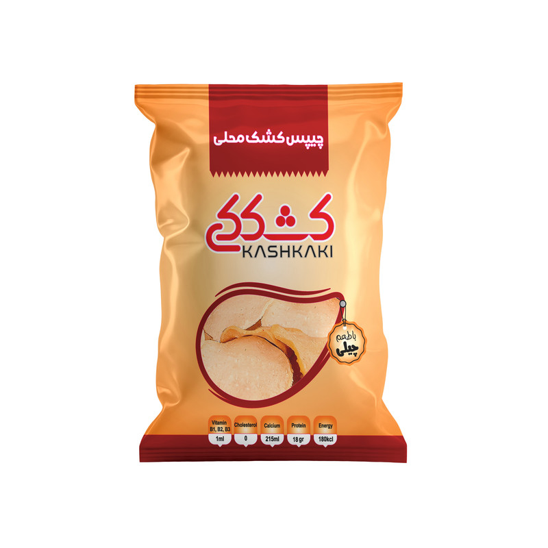 کشک خشک تنقلاتی با طعم چیلی کشککی - 25 گرم بسته 10 عددی