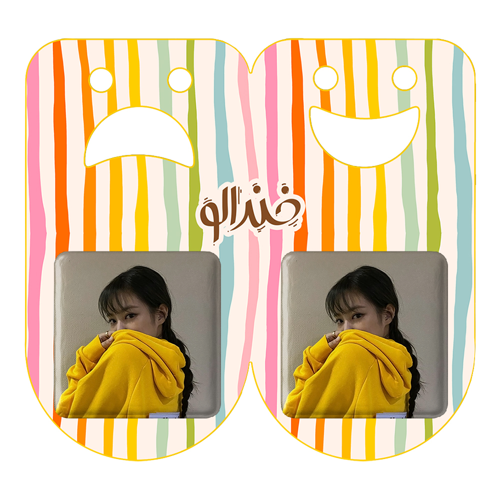 پیکسل خندالو مدل جنی بلک پینک کد 14107 به همراه مگنت