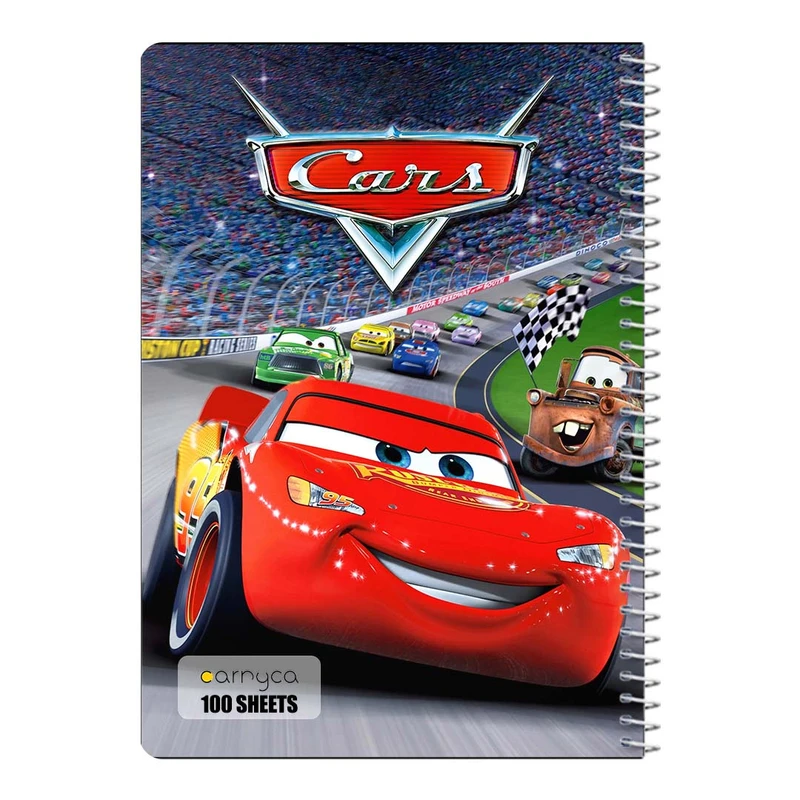 دفتر مشق 100 برگ سیمی کارنیکا طرح ماشین ها Cars کد 58934