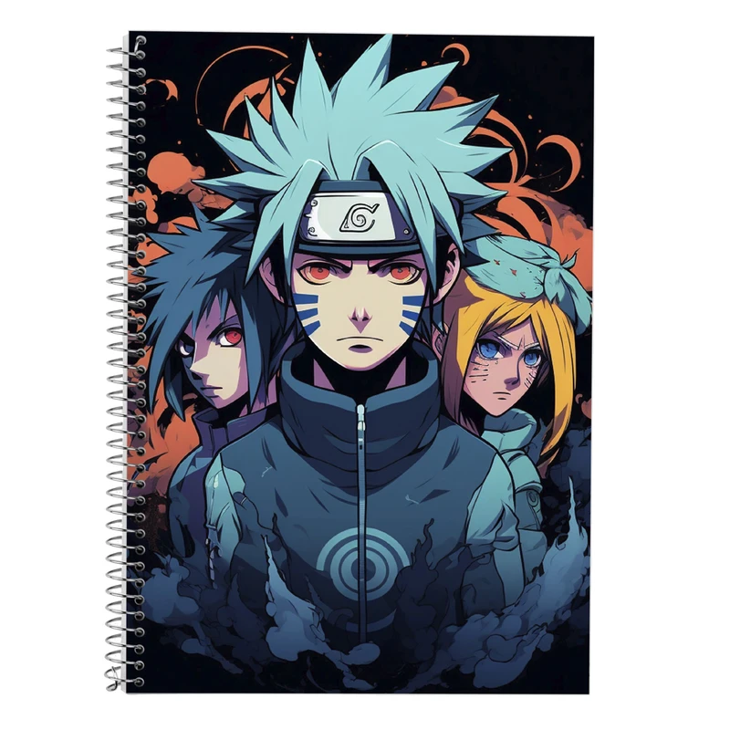 دفتر زبان 50 برگ مدوپد مدل دوخط طرح Naroto کد DF11281