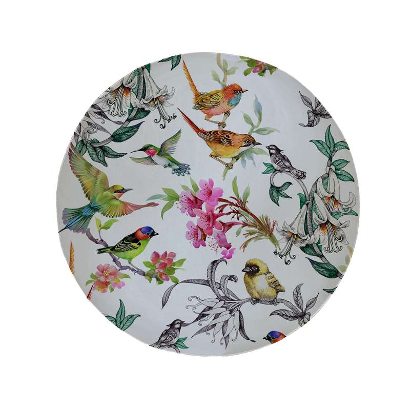 پادری مدل دایره طرح پرنده کد 5406 سایز 90 × 90 سانتی متر