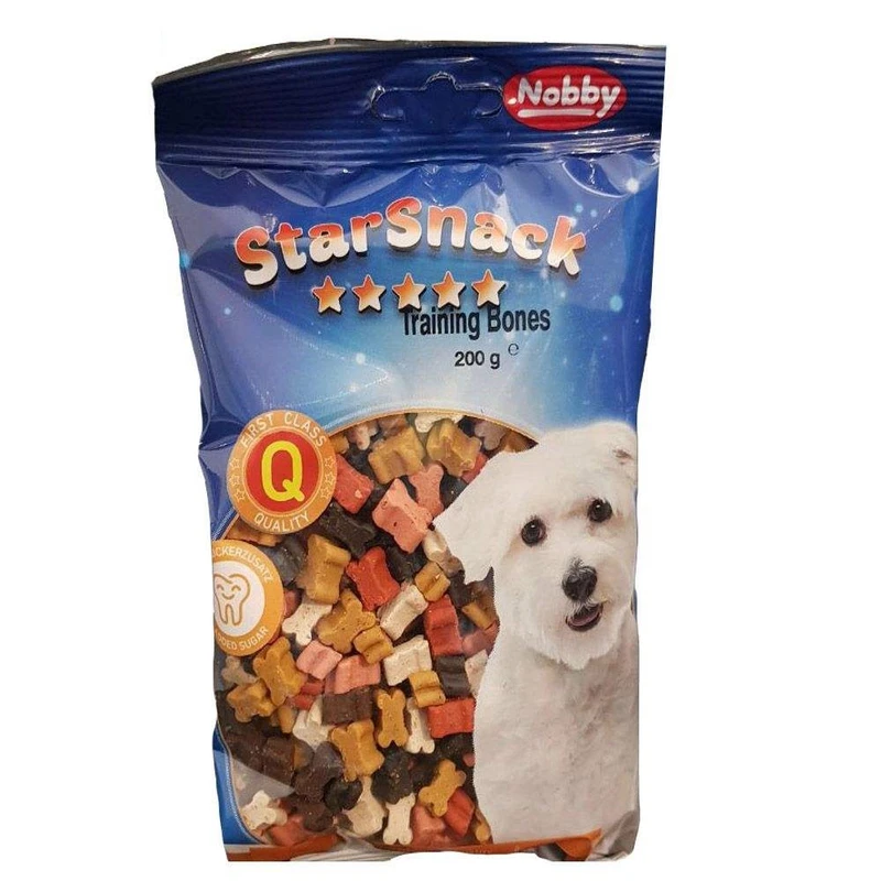 تشویقی سگ نوبی مدل training starsnack bones وزن 200 گرم