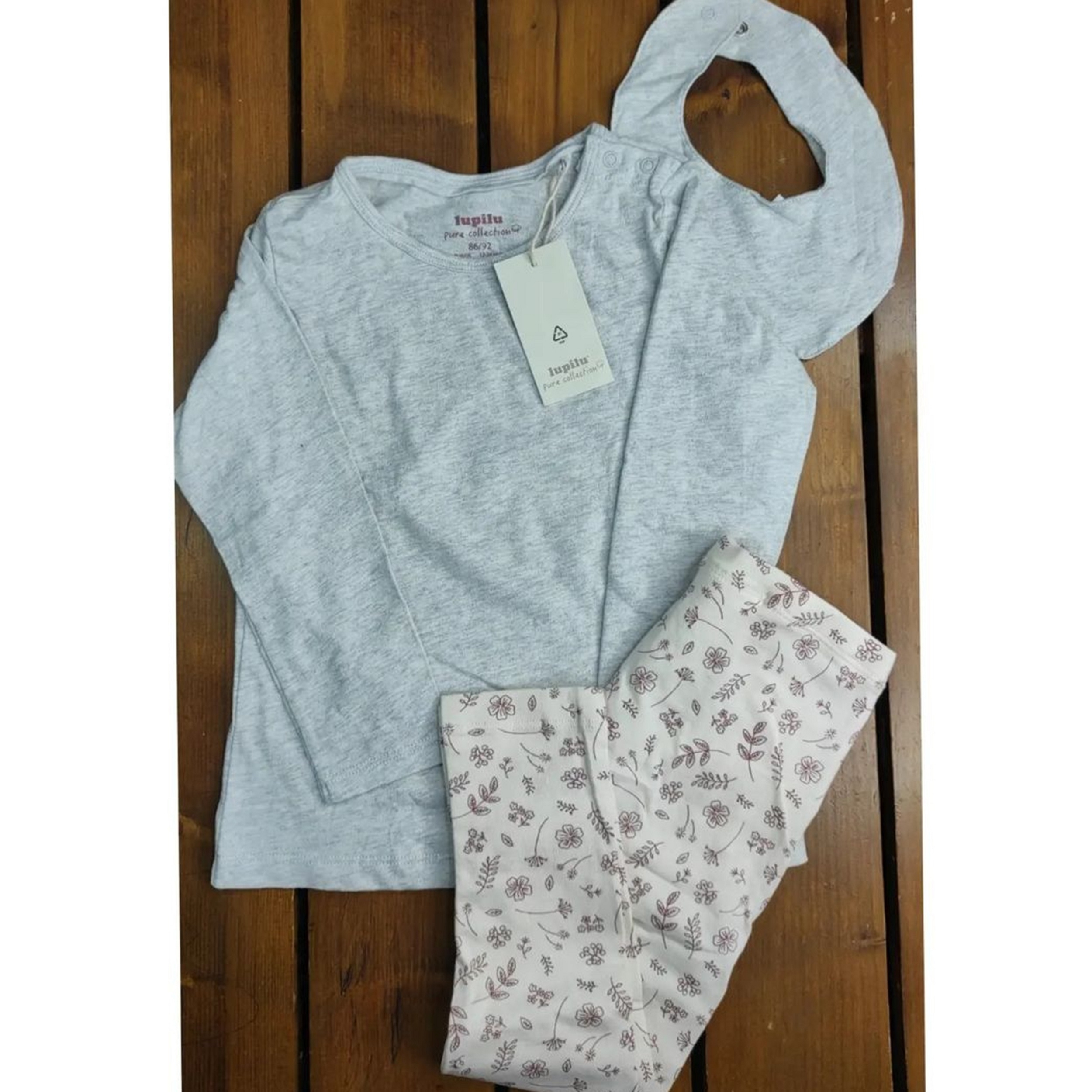 ست 3 تکه لباس دخترانه لوپیلو مدل گل