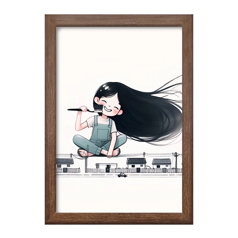 تابلو خندالو طرح دخترانه بامزه کد F3323