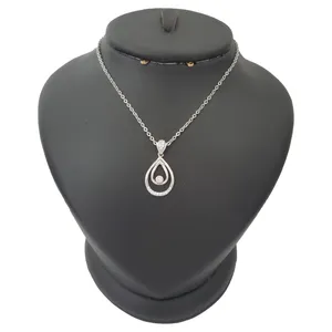 گردنبند نقره زنانه ترمه ۱ مدل اشک کد smed 1120