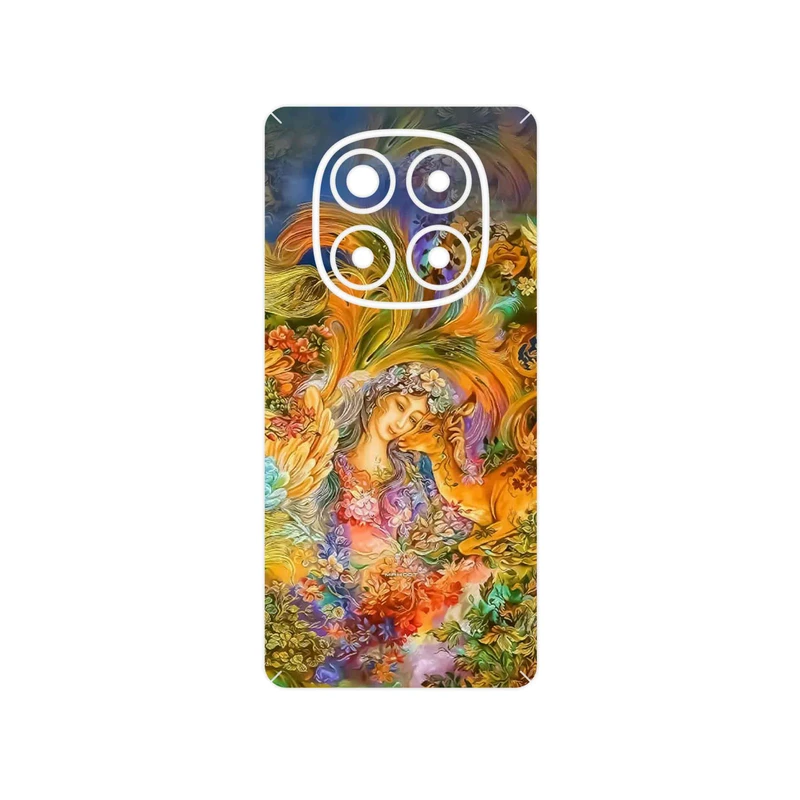 برچسب پوششی ماهوت مدل Persian miniature 3 مناسب برای گوشی موبایل شیائومی Redmi Note 14 Pro 4G