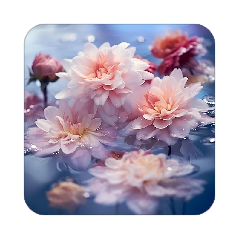 زیر لیوانی کاکتی طرح گل مدل mp16264