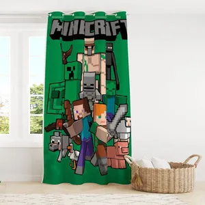 پرده مدل ماینکرافت Minecraft کد 05 سایز 140×280 سانتی متر