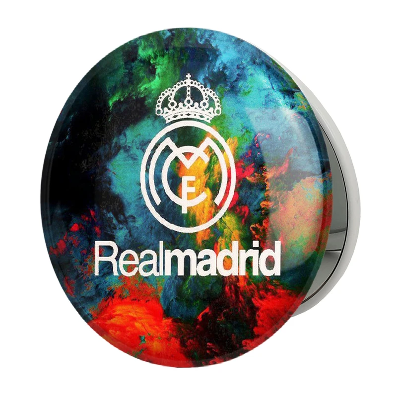 آینه جیبی خندالو طرح باشگاه رئال مادرید Real Madrid مدل تاشو کد 2010 