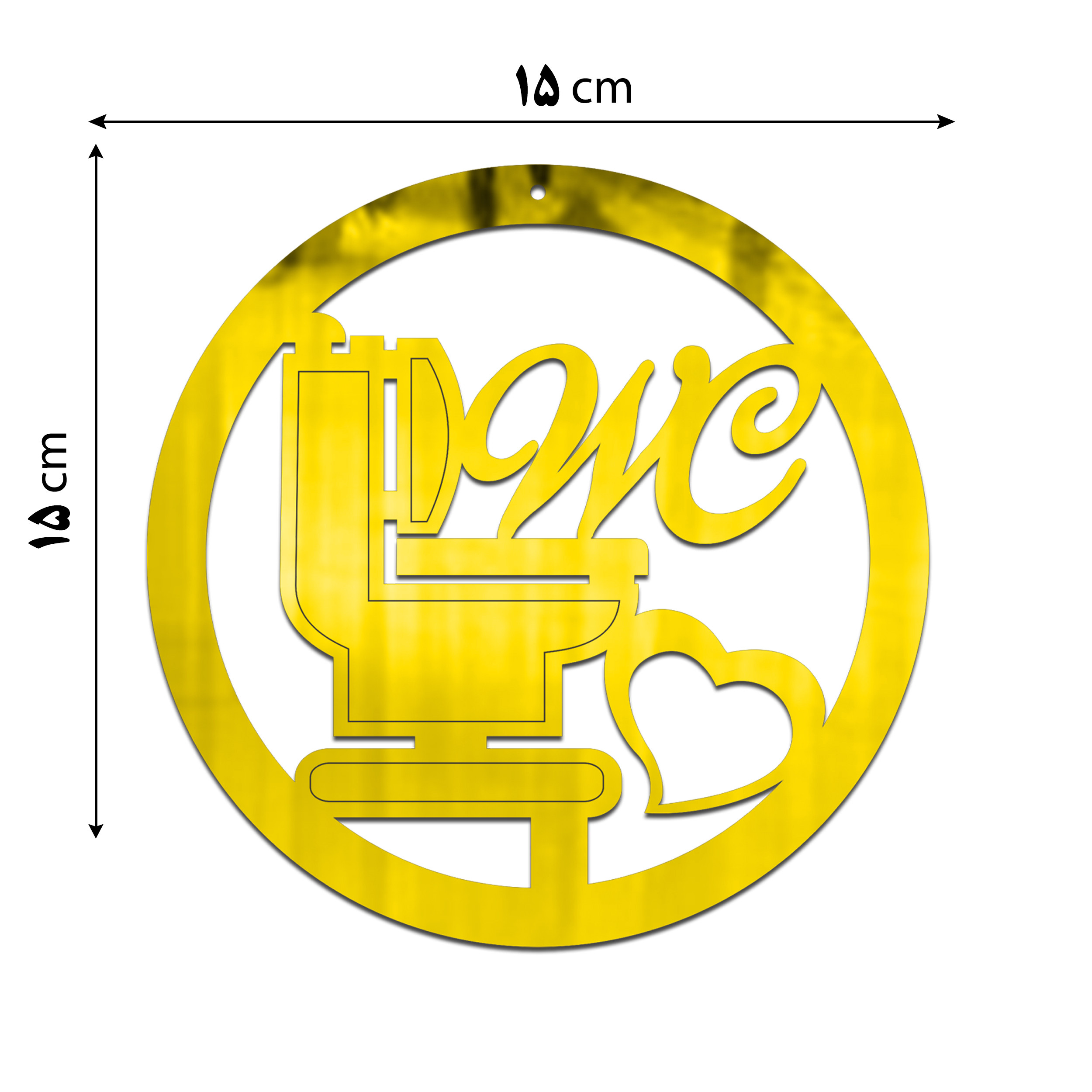آینه پلکسی گلس دکوماتوس طرح شاه پسند مدل IND103 بسته 2 عددی