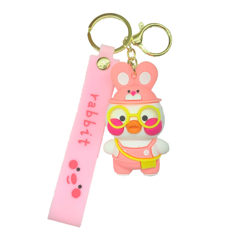 جاکلیدی مدل سیلیکونی طرح جوجه دختر عینکی