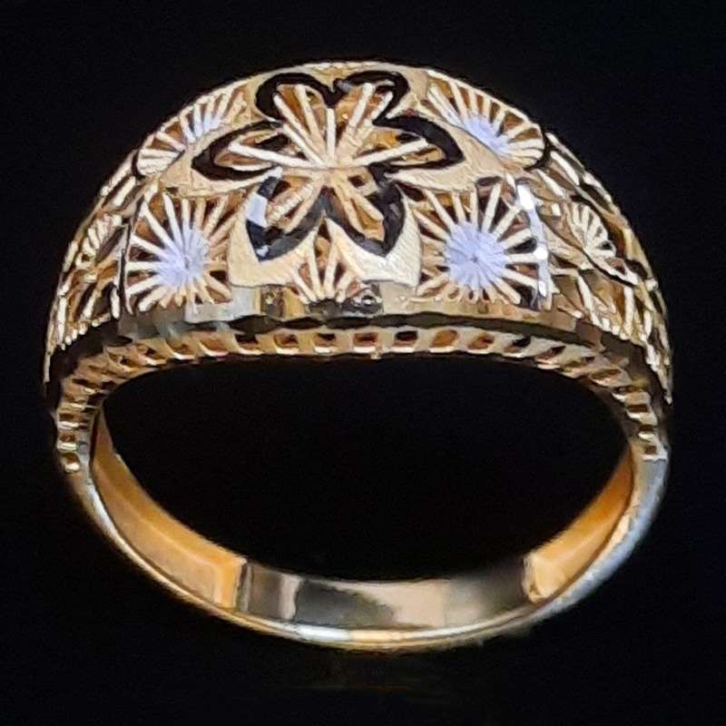 انگشتر طلا 18 عیار زنانه گالری یارطلا  مدل فیوژن  کد ANFAVA03