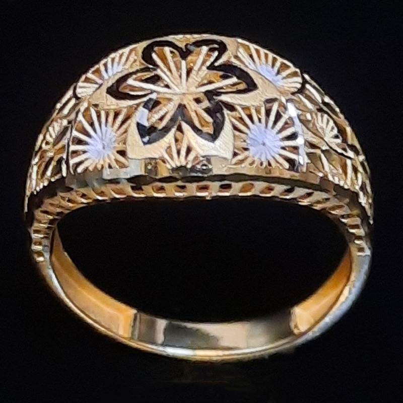 انگشتر طلا 18 عیار زنانه گالری یارطلا  مدل فیوژن  کد ANFAVA03