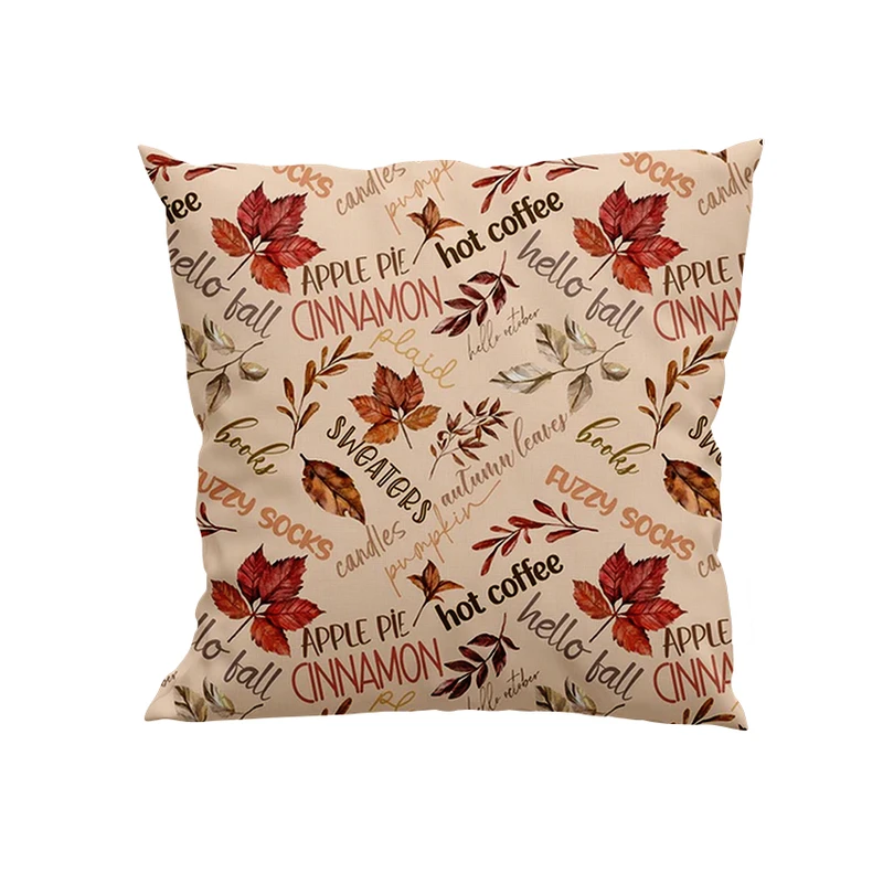 کوسن پاد آفرین مدل قهوه با تم پاییزی کد DKK440