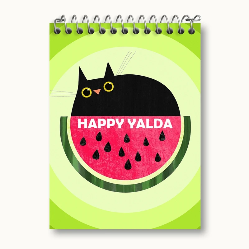 دفتر یادداشت 50 برگ خندالو مدل شب یلدا کد 3191