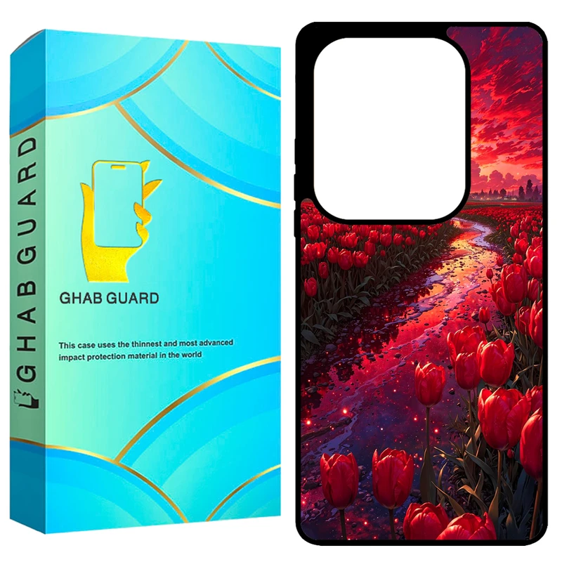 کاور قاب گارد طرح گل مدل GCHPN13P مناسب برای گوشی موبایل شیائومی Redmi Note 13 Pro 4G / Poco M6 Pro 4G