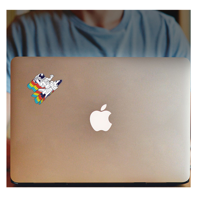 استیکر لپ تاپ طرح فضانورد کد 159