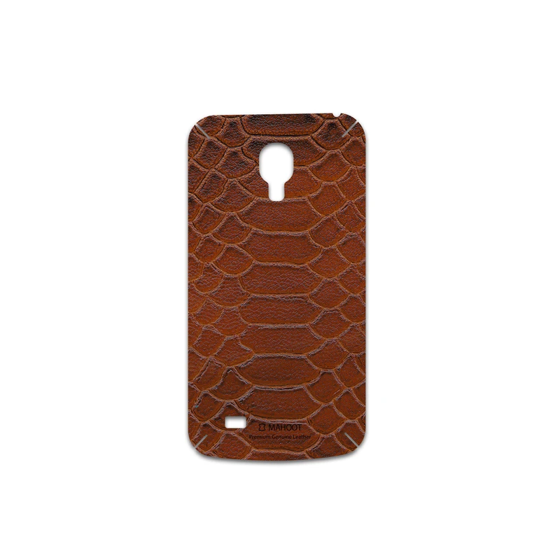 برچسب پوششی ماهوت مدل Brown-Snake-Leather مناسب برای گوشی موبایل سامسونگ Galaxy S4 mini
