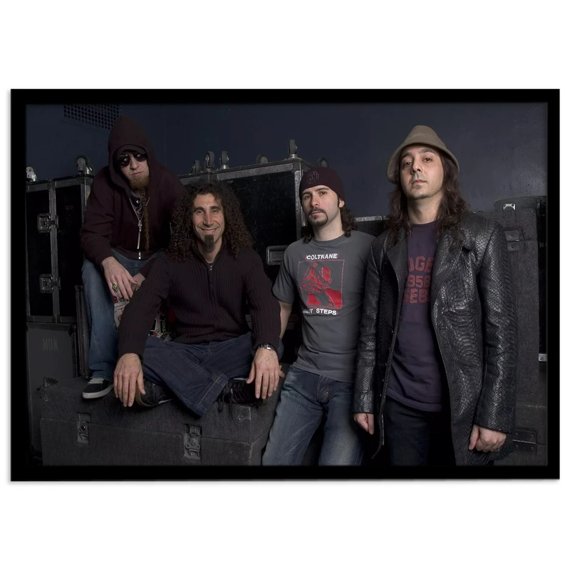 تابلو نوری بکلیت مدل طرح گروه System Of A Down مدل لایت باکس B-s1987