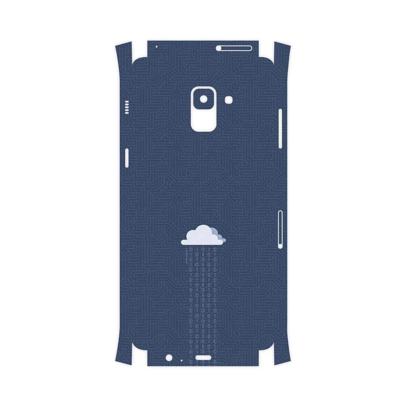 برچسب پوششی ماهوت مدل Minimal Data Cloud-FullSkin مناسب برای گوشی موبایل سامسونگ Galaxy A8 Plus 2018