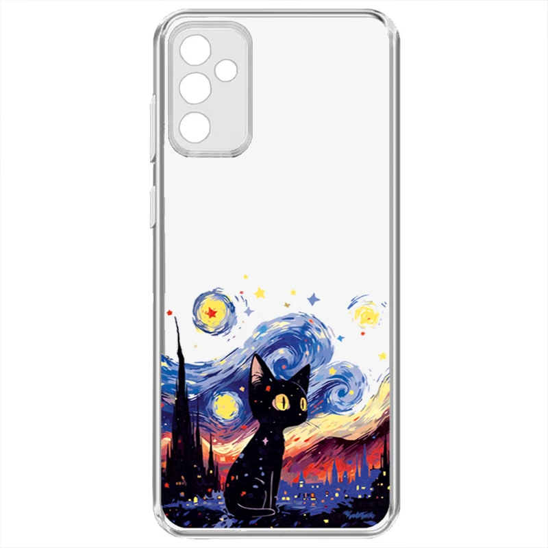 کاور طرح Black Cat مناسب برای گوشی موبایل سامسونگ Galaxy A13 5G  