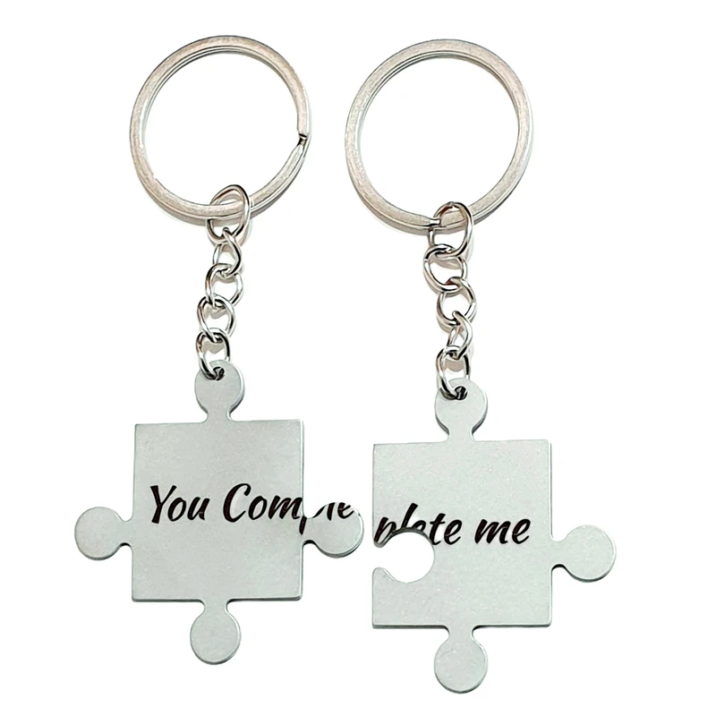 جاکلیدی مدل پازل طرح You Complete me مجموعه دو عددی