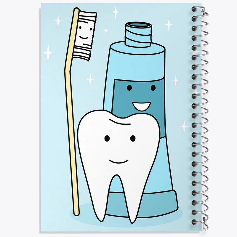 دفتر نت موسیقی 50 برگ خندالو مدل دندان و دندان پزشکی کودکانه کد 36752