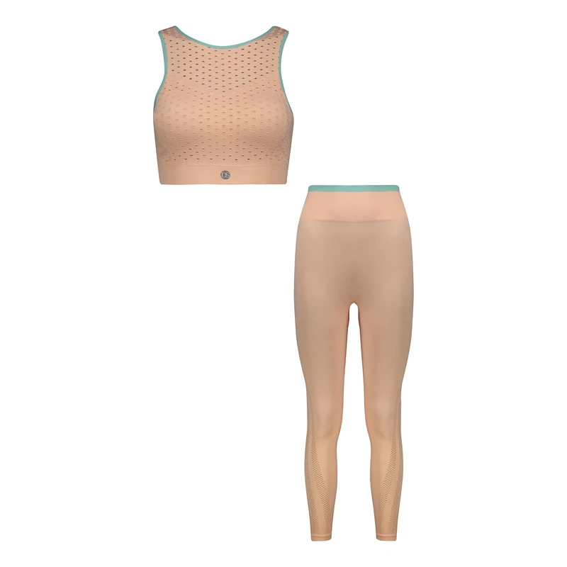 ست نیم تنه و لگینگ ورزشی زنانه دریم اسلیم مدل Pin795796