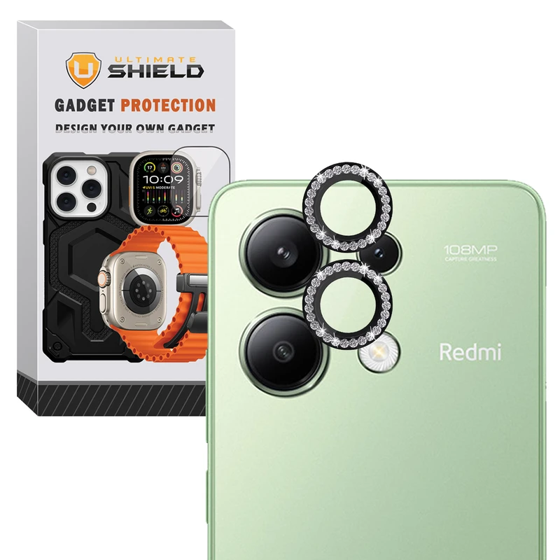 محافظ لنز دوربین رینگی آلتیمیت شیلد مدل Ring-Diamond-UL مناسب برای گوشی موبایل شیائومی Redmi Note 13 4G