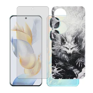 Glass together model transparent screen protector suitable for Honor 90 mobile phone with back cover sticker