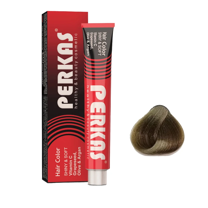 رنگ مو پرکاس شماره M5 حجم 100 میلی‌لیتر رنگ بلوند زیتونی تیره