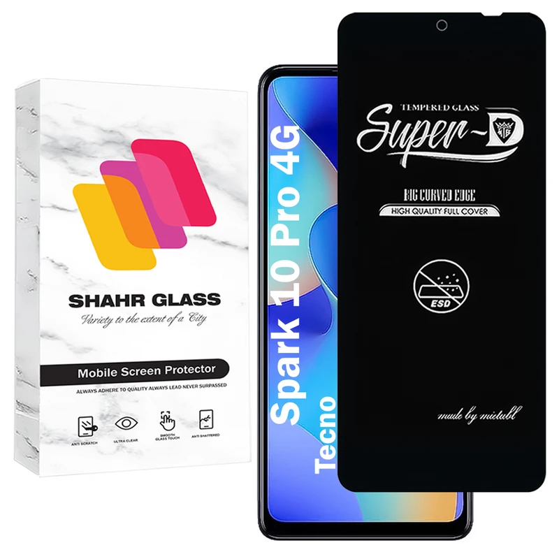 محافظ صفحه نمایش شهر گلس مدل SUPERDNSH مناسب برای گوشی موبایل تکنو Tecno Spark 10 Pro 4G