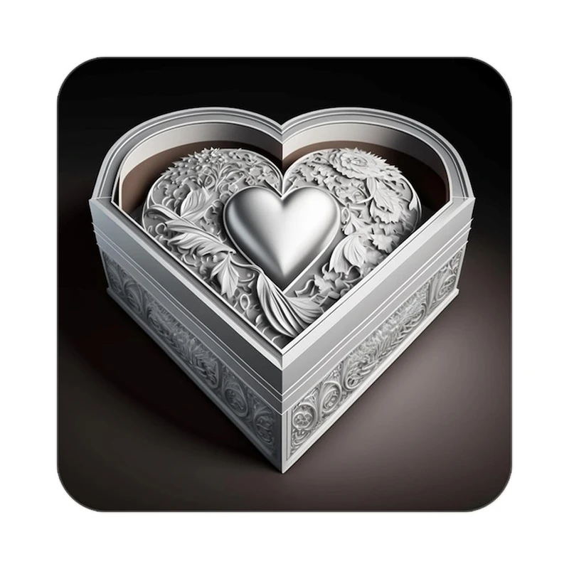 زیر لیوانی کاکتی مدل عاشقانه کد mp10368