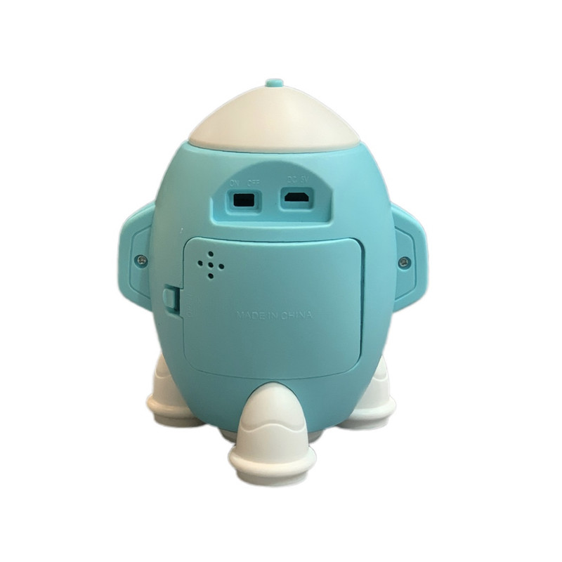 ساعت رومیزی عقربه‌ای مدل موشک زنگ دار