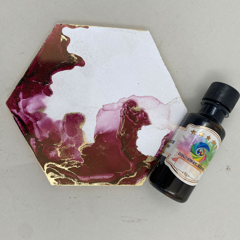 رنگ جوهری رزین اپوکسی کالروی رزین کد 1 حجم 20 میلی لیتر بسته 16 عددی