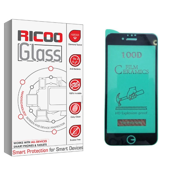 محافظ صفحه نمایش سرامیکی ریکوو مدل +HD مناسب برای گوشی موبایل اپل iPhone 6