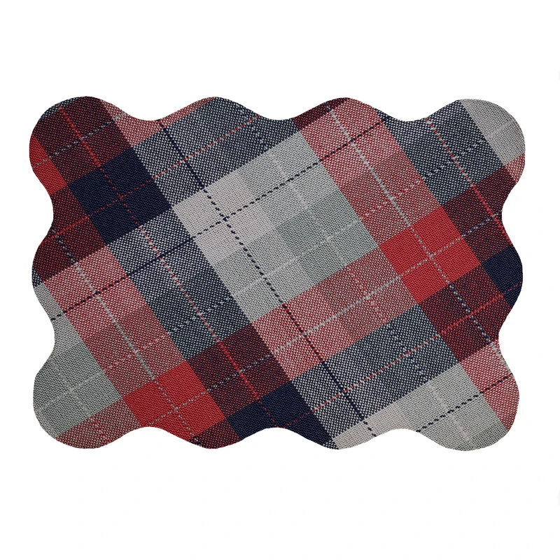 پادری مدل دالبر طرح چهارخونه رنگی کد 5712 سایز 80x110 سانتی متر 