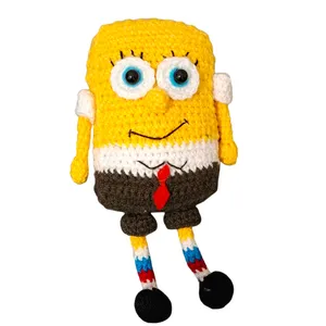 عروسک بافتنی مدل باب اسفنجی