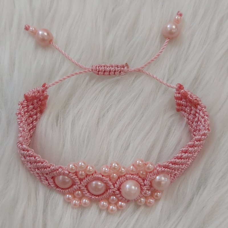 دستبند دخترانه مدل مرواریدی کد baf111 دستبند دخترانه مدل مرواریدی کد baf111