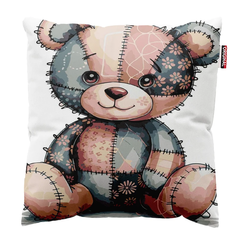 کوسن پاد آفرین مدل خرس کد 1430 سایز 30*30 سانتی متر