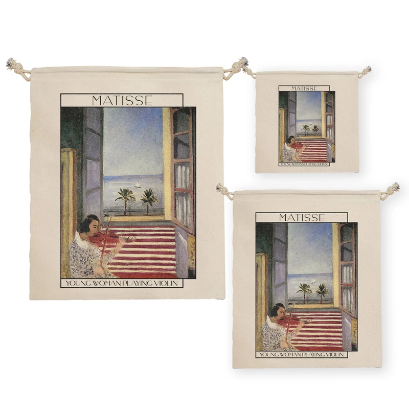 نظم دهنده ترمه طراحان ایده مدل زن جوان در حال ویولون زدن از ماتیس کد art0702 مجموعه سه عددی