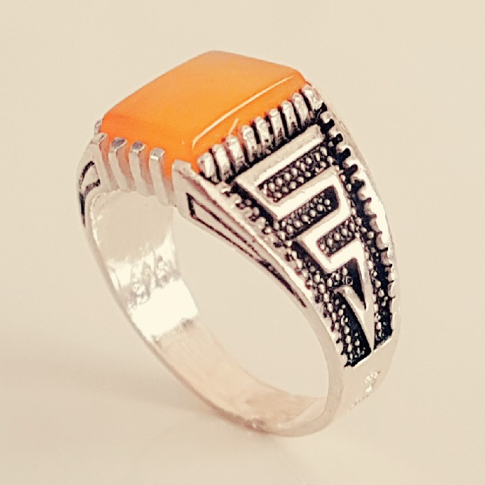 انگشتر نقره مردانه مدل شرف الشمس کد P9800