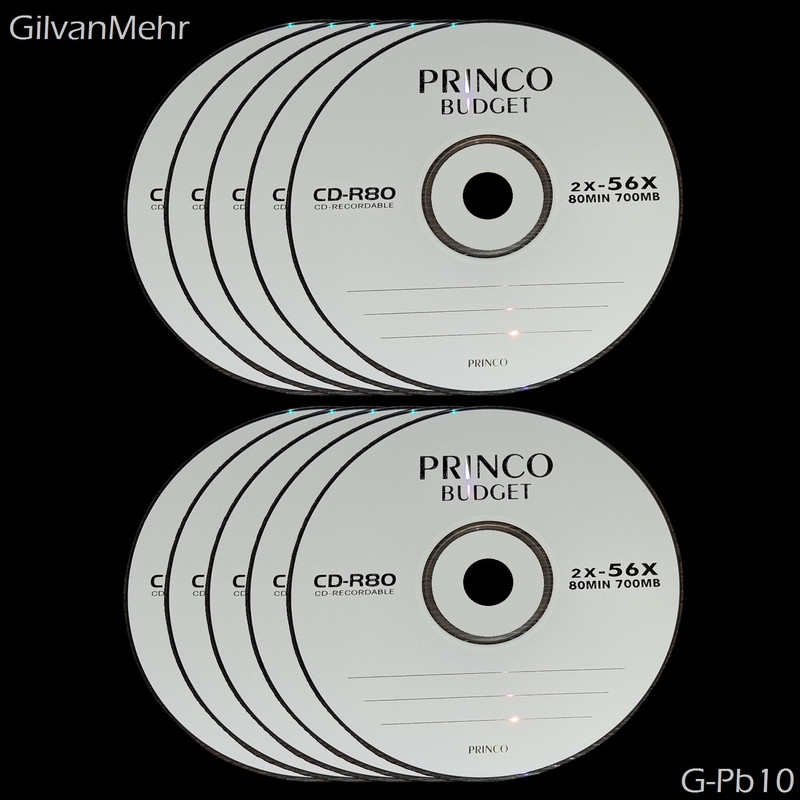 سی دی خام پرینکو باجت مدل Gm-Pb10 بسته 10 عددی